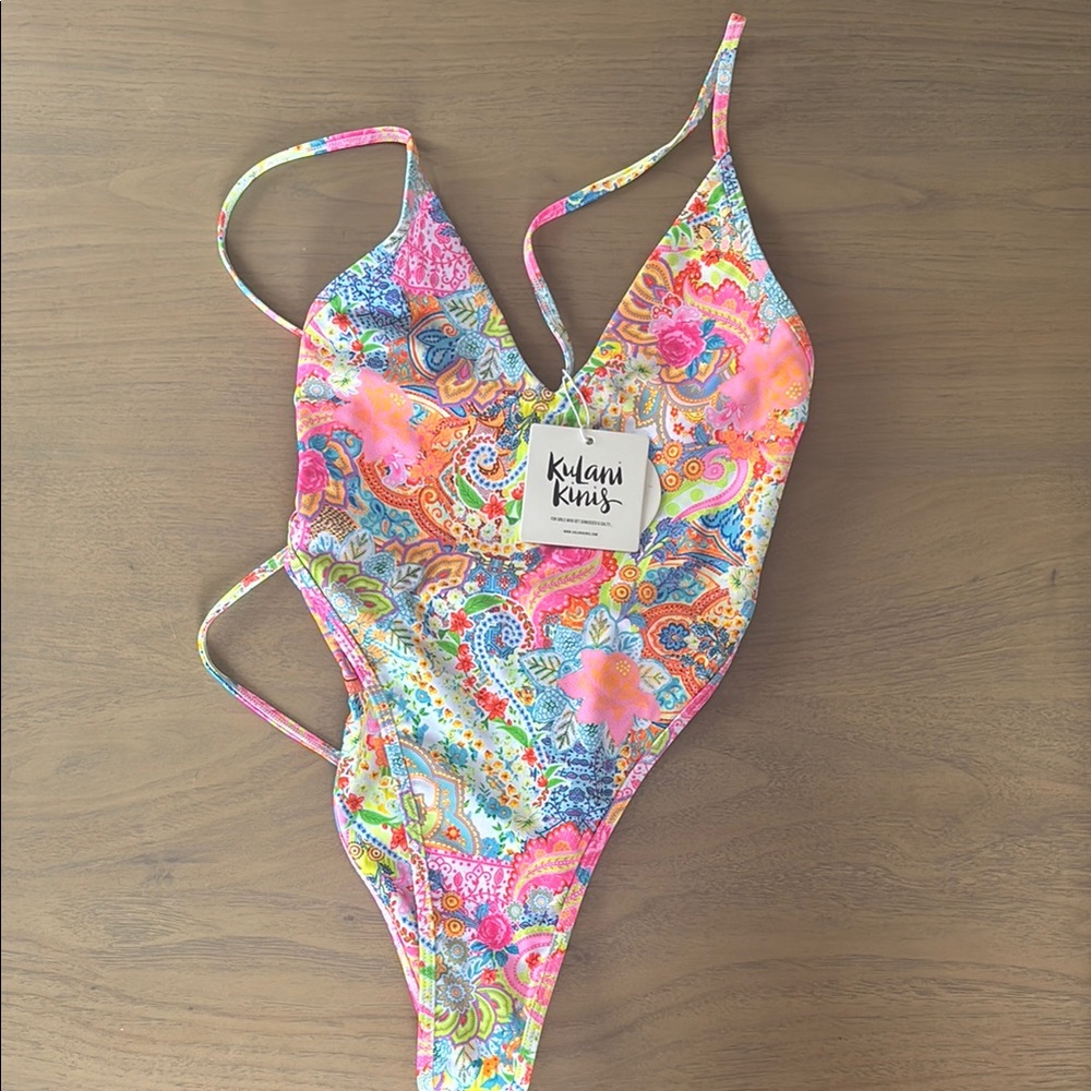 Kulani Kinis Pink and Blue Bikini Swimwear